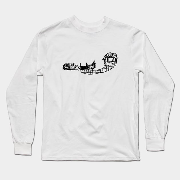 Feng Shui Scene Long Sleeve T-Shirt by G-Worthy